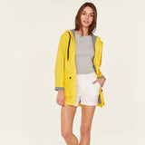 WOMENS' CIRE RAINCOAT - YELLOW