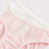 2 PACK GIRLS' RIBBED BRIEFS