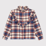 TODDLER GIRLS' CHECKED L/S BLOUSE