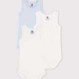 3 PACK BABIES' SINGLET BODYSUITS