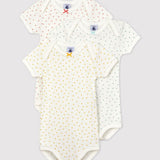 3 PACK BABIES' MINI HEARTS BODYSUITS