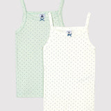 GIRLS' SINGLETS - 2 PACK