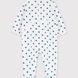 BABIES' VELOUR HEART ROMPER
