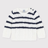 BABY BOYS' STRIPED SAILOR PULLOVER