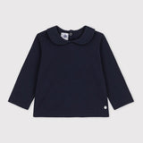 BABIES' COLLARED L/S BLOUSE