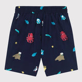 TODDLER BOYS' MARINE PRINT SWIMSHORTS