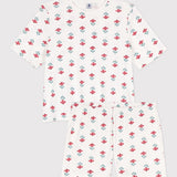 WOMENS' TULIP PRINT SHORT PYJAMAS