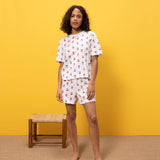 WOMENS' TULIP PRINT SHORT PYJAMAS