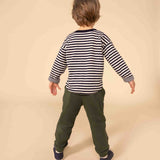 BOYS' STRIPY TUBE KNIT T-SHIRT