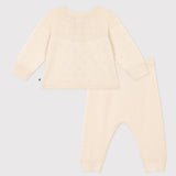 BABIES' KNITTED WOOL BLENDED OUTFIT