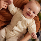 BABIES' KNITTED WOOL BLENDED OUTFIT