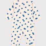 BABIES' HEART FOOTLESS ROMPER