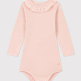 BABY GIRLS COLLARED L/S BODYSUIT