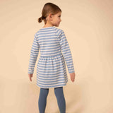 TODDLER GIRLS' BRETON STRIPED DRESS