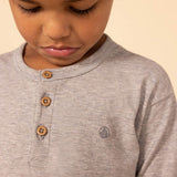 TODDLER BOYS' BUTTONED L/S T-SHIRT