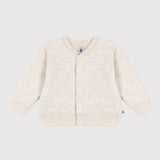 BABIES' VARSITY TUBE KNIT JACKET