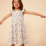 TODDLER GIRLS' SPOTTY POPLIN DRESS