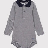 BABIES' COLLARED POLO BODYSUIT