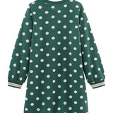 GIRLS' SPOTTED DRESS