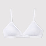 GIRLS' PADDED BRA - WHITE