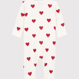 BABIES' HEART FOOTLESS ROMPER