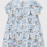 BABY GIRLS' PARIS PRINT CHIC DRESS