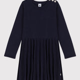 GIRLS' KNITTED SAILOR STYLE DRESS